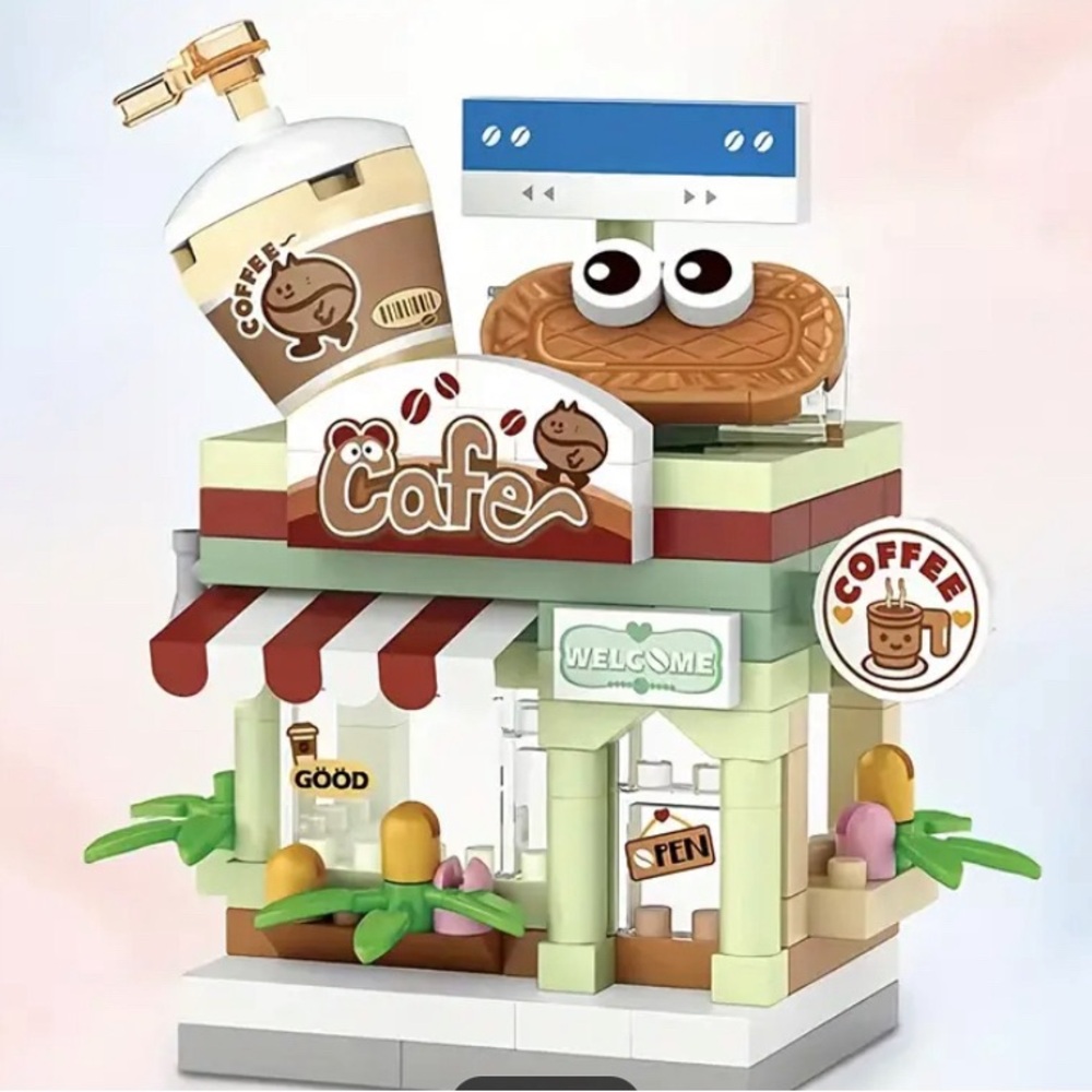 Small Building Blocks Decoration, Store Series Puzzle Toy, Gift 510